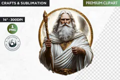 Slavic God clipart PNG, Eastern European mythology clipart Product Image 1