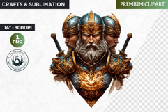 Slavic God clipart PNG, Eastern European mythology clipart Product Image 1