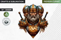 Slavic God clipart PNG, Eastern European mythology clipart Product Image 1