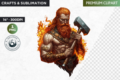 Slavic God clipart PNG, Eastern European mythology clipart Product Image 1