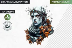 Slavic Goddess clipart PNG, Eastern European mythology Product Image 1