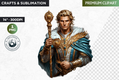 Slavic God clipart PNG, Eastern European mythology clipart Product Image 1