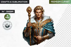 Slavic God clipart PNG, Eastern European mythology clipart Product Image 1