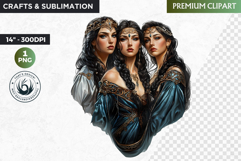 Slavic Goddess clipart PNG, Eastern European mythology Product Image 1