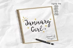 January Birthday Svg, January Girl Svg, Birthday Girl Svg Product Image 1