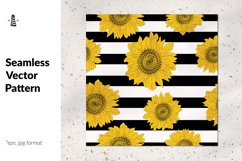 Yellow sunflowers seamless pattern Product Image 1