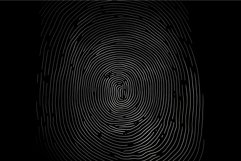 Abstract black and white concentric circles Product Image 1