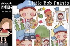 Little Bob Paints Clipart Collection Product Image 1