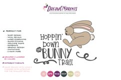 Hopping Down the Bunny Trail SVG - Funny Easter SVG Product Image 2