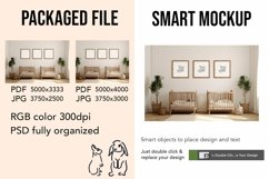 Wooden Frame Smart Mockup PSD &amp; JPG Template Graphic Product Image 2
