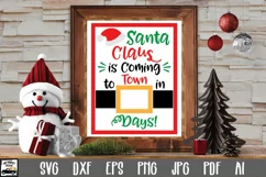 Christmas Countdown SVG Cut File - Santa SVG File Product Image 1