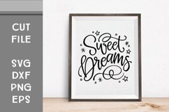 Sweet Dreams, Hand Lettered, Cut File Product Image 2