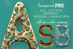 Full Of Holes - Golden 3D Lettering Product Image 4