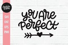 You Are Perfect SVG DXF, Motivational SVG, Inspirational SVG Product Image 1