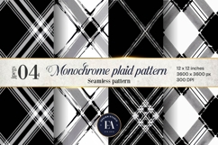 Monochrome Plaid Pattern| B&amp;W pattern Product Image 1