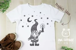 Scandinavian Gnomes SVG, Good Night Gnome with Lantern, Tomt Product Image 13