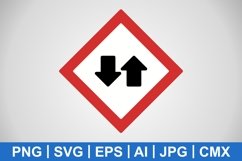 Vector Two way traffic Icon Product Image 1