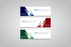 Vector abstract design web banner template Product Image 1
