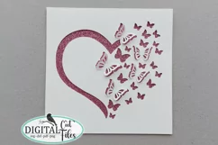 3D Pop up Heart card Valentine Birthday Thank you card svg Product Image 3