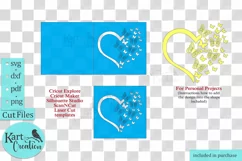 3D Pop up Heart card Valentine Birthday Thank you card svg Product Image 6