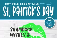 Shamrock wishes and irish kisses svg-a St. Patricks Day svg Product Image 3