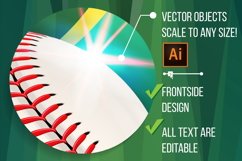 Baseball Poster Vector Product Image 3