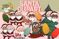 Santa Clipart Bundle for Christmas Crafts Product Image 1