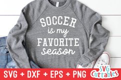 Soccer SVG | Soccer Is My Favorite Season | Shirt Design Product Image 1
