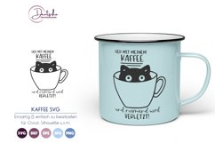 Katze im Kaffeetasse SVG | Lustige Katze SVG Product Image 1