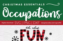 Christmas Nurse svg - Nurse oh what fun svg for crafters Product Image 3