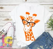 Giraffe in glasses svg, Cute Funny Kids Mother svg clip art Product Image 4