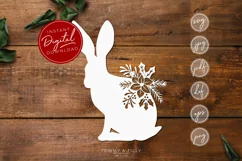 Christmas Hare - SVG EPS DXF PNG PDF JPG Product Image 1