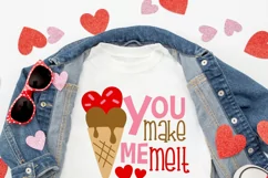 You make me melt | Valentine Ice Cream SVG Product Image 2
