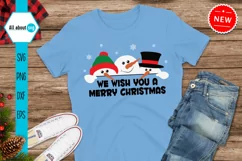 Snowman Svg, We wish You a Merry Christmas Svg Product Image 2