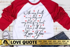 Valentines SVG Love Quote SVG Valentines Day SVG cut Files Product Image 1