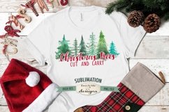 Christmas Trees | Christmas Winter Sublimation PNG Product Image 1