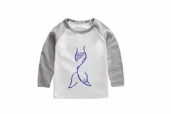 Mermaid Tail Svg, Mermaid Svg, Birthday Mermaid SVG Product Image 2