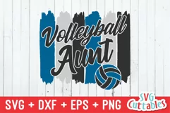 Volleyball SVG | Volleyball Aunt | Shirt Design Product Image 2