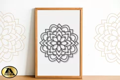 Flower Mandala SVG PNG EPS DXF Floral Mandala SVG Cut file Product Image 3