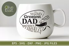 fathers day svg, dad svg, worlds greatest dad ofishally svg Product Image 3