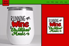 Wine SVG, Funny Christmas Wine Glass SVG, Wine Decal SVG Product Image 1