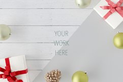 Background Mockup, Christmas PSD ,Smartobject Layer Product Image 1