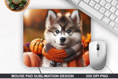 Halloween Dog Mouse Pad Sublimation, Halloween Mouse Pad PNG Product Image 1