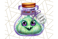 Halloween Monster Clipart PNG, Monsters in Jars, Spooky Png Product Image 4