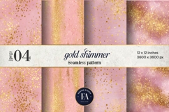 Pink Gold Shimmer Digital Paper, Glitter Texture Product Image 1