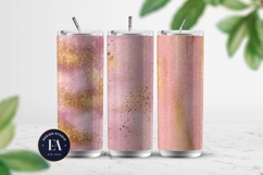 Pink Gold Shimmer Digital Paper, Glitter Texture Product Image 2