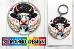 Enchanted Keychain Round Sublimation, Valentines Product Image 1