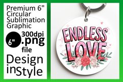 Trendy Circle Coaster PNG Design , Valentines Product Image 1