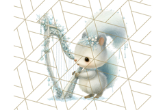 Winter Animal Masquerade Clipart PNG Woodland Animals Product Image 4