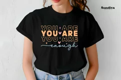 Mental Health Quotes SVG | You Are Enough Product Image 4